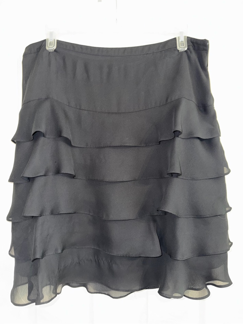 Lane Bryant Black Tiered Ruffle Skirt